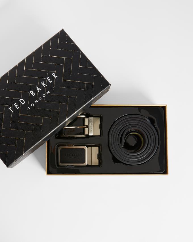 Ceinture Ted Baker Casual In A Box Noir Homme | EAD-14080260